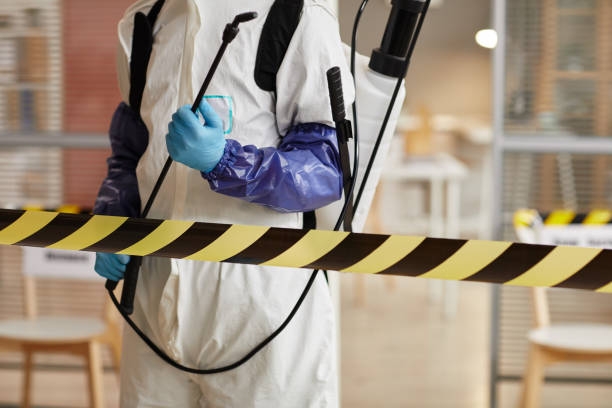 Professional Biohazard Cleanup technician working in Bartlett, IL